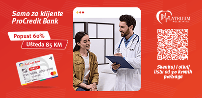 Zdravlje na prvom mjestu – uz ProCredit karticu i Polikliniku Atrijum