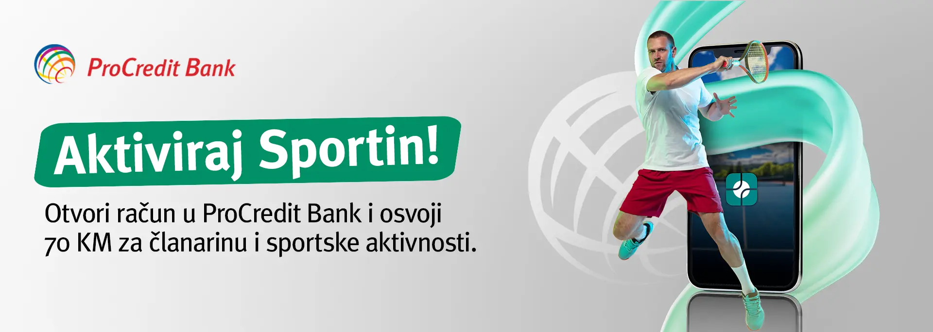 Aktivirajte se uz Sportin i ProCredit Bank!